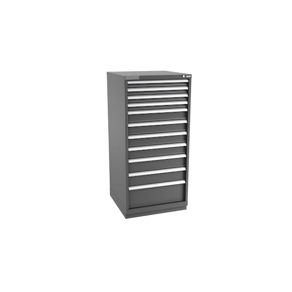 Champion Tool Storage Modular Drawer Cabinet, 11 Drawer, Dark Gray, Steel, 28 in W x 28-1/2 in D x 59-1/2 in H - S27001101ILCFTB-DG