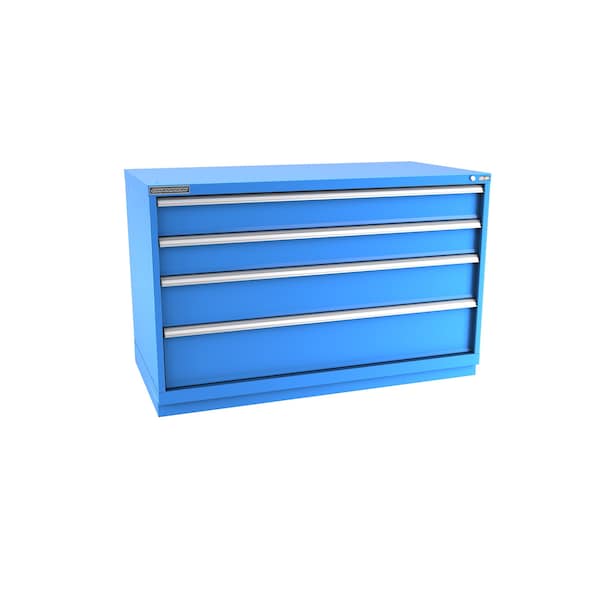 Champion Tool Storage Modular Drawer Cabinet, 4 Drawer, Blue, Steel, 56-1/2 in W x 28-1/2 in D x 36 in H - D15000401ILCFTB-BB