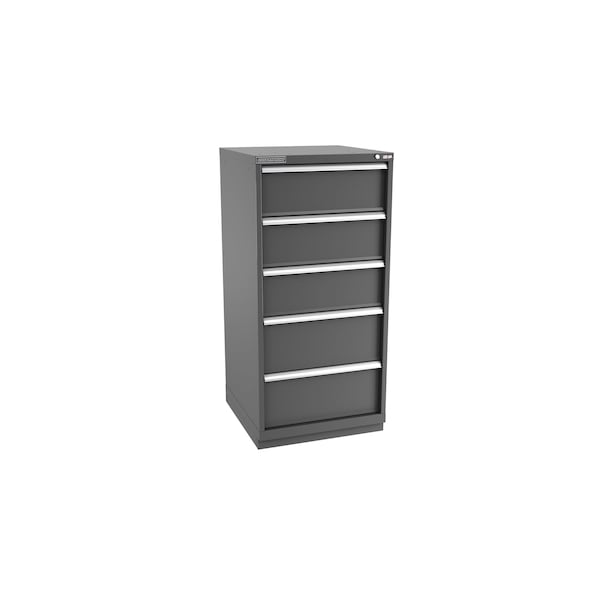 Champion Tool Storage Modular Drawer Cabinet, 5 Drawer, Dark Gray, Steel, 28 in W x 28-1/2 in D x 59-1/2 in H - S27000501ILCFTB-DG
