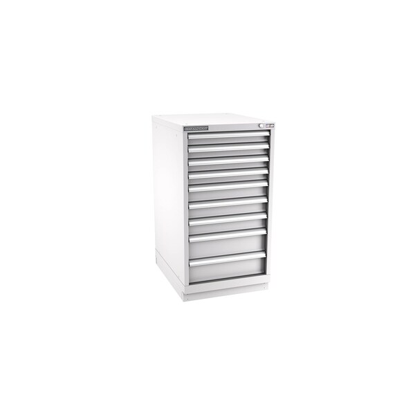 Champion Tool Storage Modular Drawer Cabinet, 9 Drawer, Light Gray, Steel, 22 in W x 28-1/2 in D x 41-3/4 in H - N18000901ILCFTB-LG