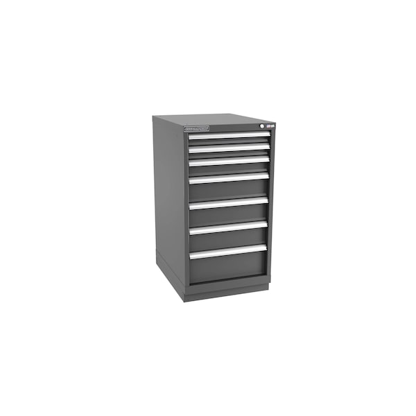 Champion Tool Storage Modular Drawer Cabinet, 7 Drawer, Dark Gray, Steel, 22 in W x 28-1/2 in D x 41-3/4 in H - N18000701ILCFTB-DG
