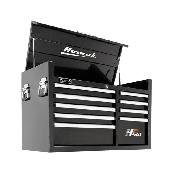 Homak 41in H2Pro Series 9 Drawer Top Chest - Black - BK02041091