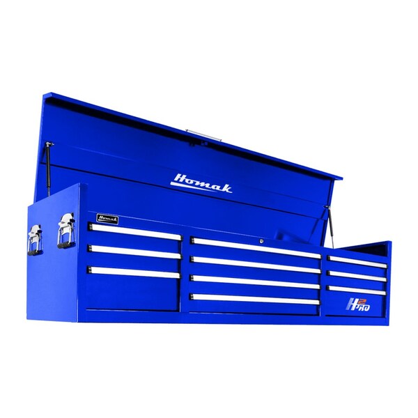 Homak 72in H2Pro Series 10 Drw Top Chest - Blue - BL02010720