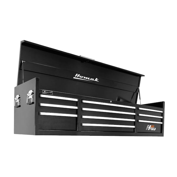 Homak 72in H2Pro Series 10 Drw Top Chest - Black - BK02010720