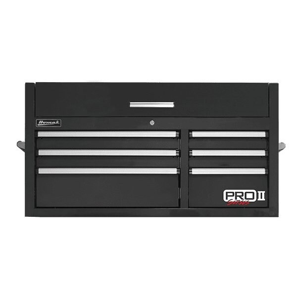 Homak 41in Pro 2 6-Drawer Top Chest - Black - BK02041062