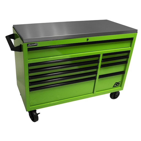 Homak 54in RS Pro 10-Drawer Roller Cabinet with ss top-LG - LG04054014