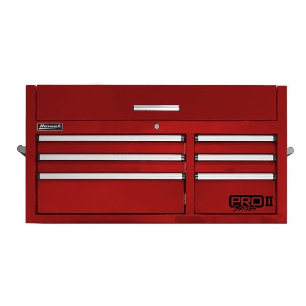 Homak 41in Pro 2 6-Drawer Top Chest - Red - RD02041062