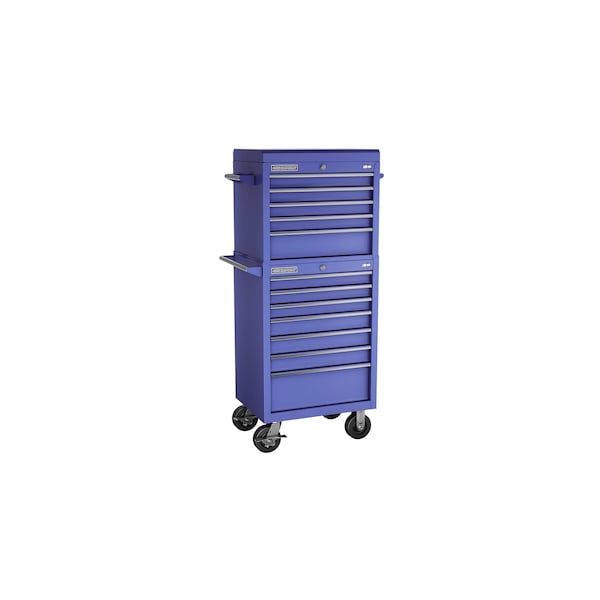 Champion Tool Storage FMPro Top Chest/Cabinet With Casters, 12 Drawer, Blue, Steel, 27 in W x 20 in D - FMP2712RC-BL