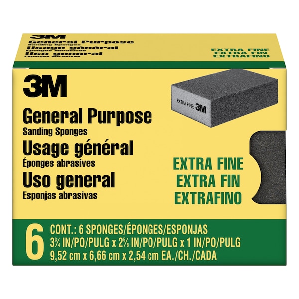 3M Espuma de Lijado CP000-6P-CC, Extra Fino, 3, Paquete de 4 - CP000-6P-CC