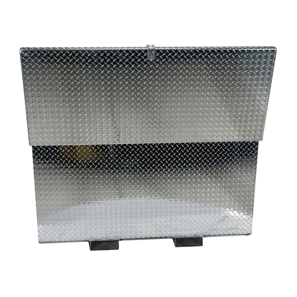 Vestil Tool Box, Silver, Aluminum, 60 in W x 30 in D - APTS-3060-F