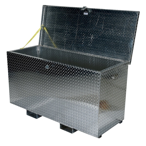 Vestil Tool Box, Silver, Aluminum, 60 in W x 30 in D - APTS-3060-F