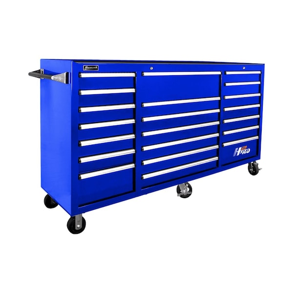 Homak 72in H2Pro Series 21 Drawer Rolling Cabinet - Blue - BL04021720