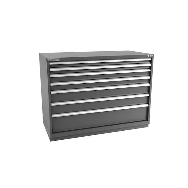 Champion Tool Storage Modular Drawer Cabinet, 7 Drawer, Dark Gray, Steel, 56-1/2 in W x 28-1/2 in D x 41-3/4 in H - D18000701ILCFTB-DG