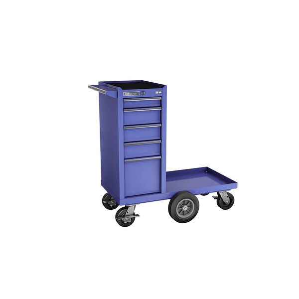 Champion Tool Storage FMPro Tool Cabinet, Maintenance Cart, 5 Drawer, Blue, Steel, 15 in W x 20 in D - FMP1505LMC-BL