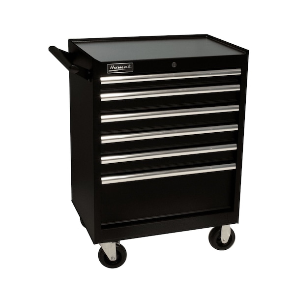 Homak 27in SE Series 6-Drawer Roller Cabinet - TBK4027060