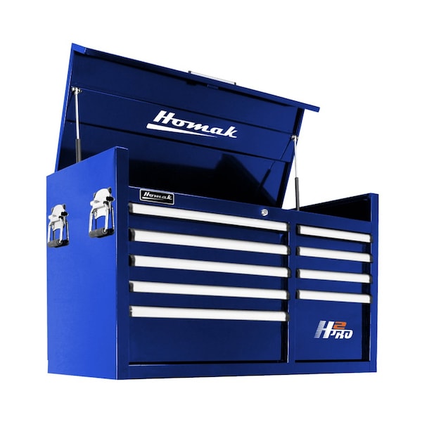 Homak 41in H2Pro Series 9 Drawer Top Chest - Blue - BL02041091