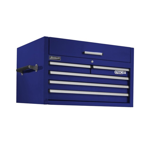 Homak 36in Pro 2 5-Drawer Top Chest-Blue - BL02036052