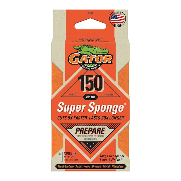 Esponja de lija AlumiNext de Gator Finishing, 150 granos muy finos - 7364