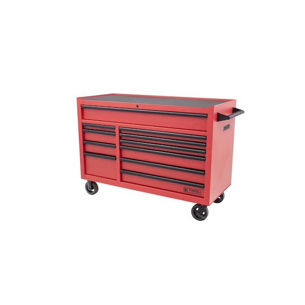 K-Tool International Tool Box, 11 Drawer, Red, 55 in W - KTI75137