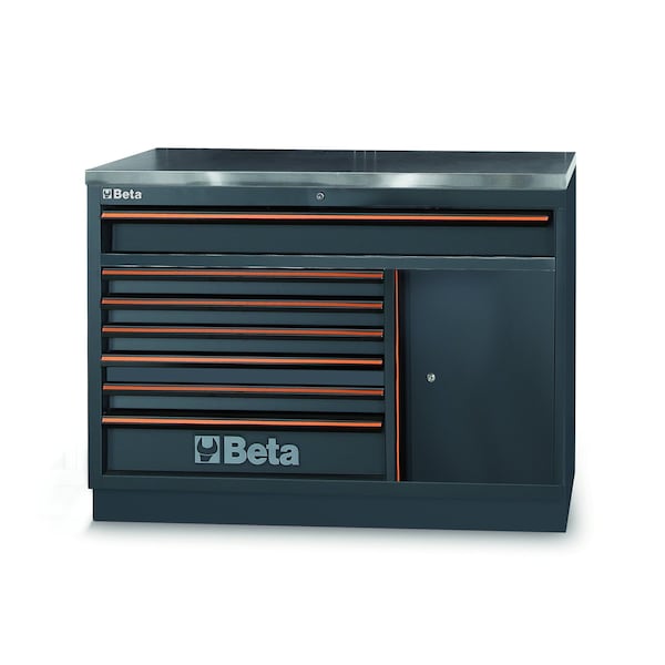 Beta Grey, Steel, 19.49 in W x 78.74 in D x - C45PRO EX