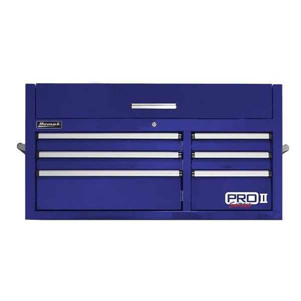 Homak 41in Pro 2 6-Drawer Top Chest - Blue - BL02041062