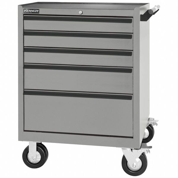 Kennedy Maintenance Pro(TM) Rolling Tool Cabinet, 5 Drawer, Gray - 295MPGY
