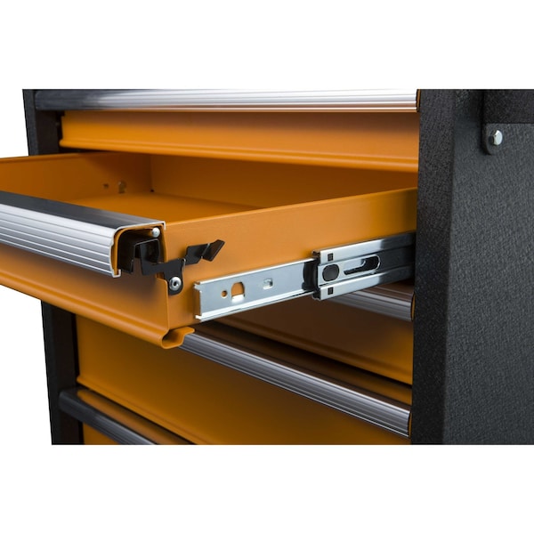 Gearwrench Tool Chest, 4 Drawer, Black/Orange, 26 in W - 83240