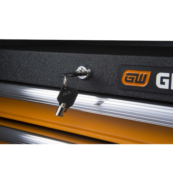 Gearwrench Tool Chest, 4 Drawer, Black/Orange, 26 in W - 83240