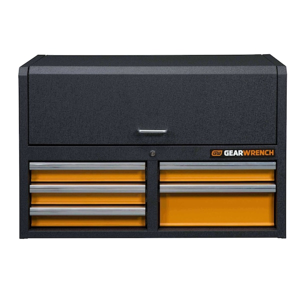 Gearwrench Tool Chest, 5 Drawer, Black/Orange, 36 in W - 83242
