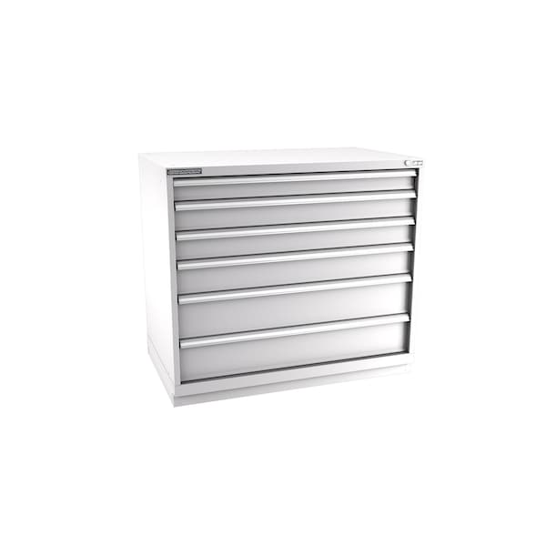 Champion Tool Storage Modular Drawer Cabinet, 6 Drawer, Light Gray, Steel, 47 in W x 28-1/2 in D x 41-3/4 in H - E18000601ILCFTB-LG