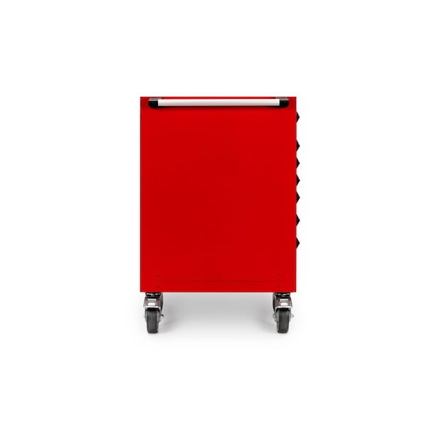 Tekton Rolling Tool Cabinet, 7 Drawer, Red, Steel, 60 in W x 27 in D x 41-1/2 in H - OCL63200STM