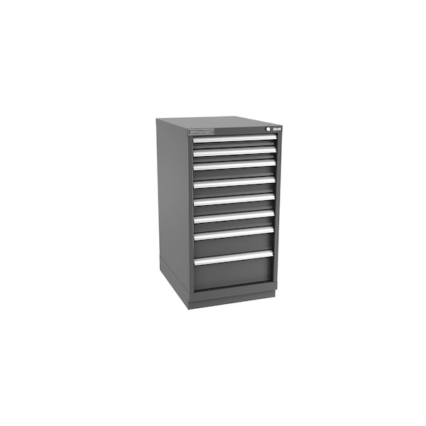 Champion Tool Storage Modular Drawer Cabinet, 8 Drawer, Dark Gray, Steel, 22 in W x 28-1/2 in D x 41-3/4 in H - N18000801ILCFTB-DG