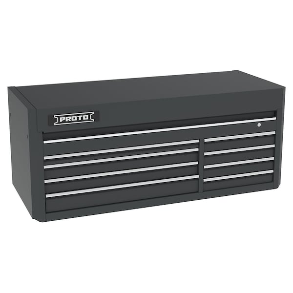 Proto 550 Series Top Chest, 8 Drawer, Dual Black, Steel, 66 in W x 27 in D x 27 in H - J556627B-8DB