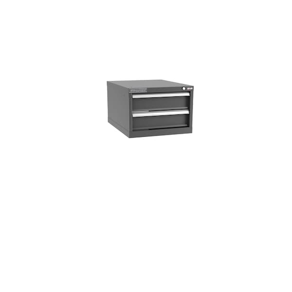 Champion Tool Storage Modular Tool Cabinet, 2 Drawer, Dark Gray, Steel, 22 in W x 28-1/2 in D x 15-3/4 in H - N6000201ILC-DG