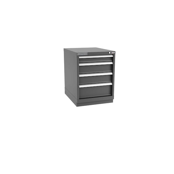 Champion Tool Storage Modular Drawer Cabinet, 4 Drawer, Dark Gray, Steel, 22 in W x 28-1/2 in D x 30 in H - N12000401ILCFTB-DG