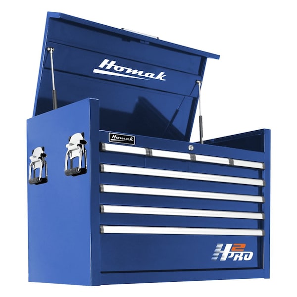 Homak 36in H2Pro Series 8 Drawer Top Chest - Blue - BL02036081