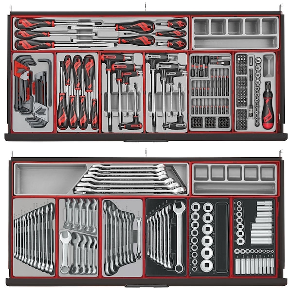 Teng Tools 1004 Piece 'Limited Edition' Black Roller Cabinet Workstation Tool Kit - - TCMM1004NBK1