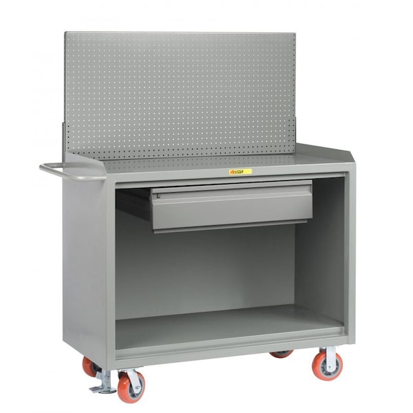 Little Giant Bench Cabinet, 24" X 48", 2 Locking Doors, Hardboard, Louvered Panel - MH2D2448FLLP