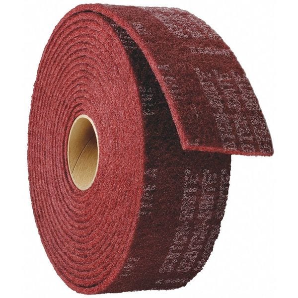 Rollo de almohadilla de mano para lijado Scotch-Brite, 360" Largo, 4" Ancho - 7100141687