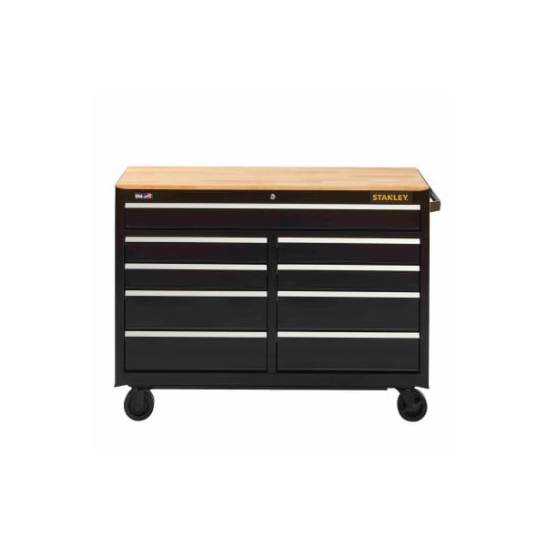 Stanley Stanley 300 Series Mobile Workbench W/ 9 Drawers, 52inW, Black - STST25291BK