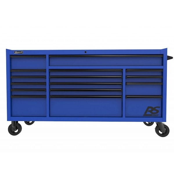 Homak 72in RS PRO 16 DWR ROLLER CABINET-BLUE - BL04072160