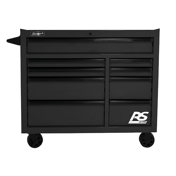 Homak 41in RS PRO 9 DWR ROLLING CABINET-BLACK - BK04004193