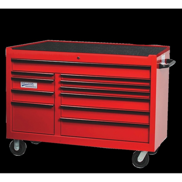 Williams Rolling Tool Cabinet, 11 Drawer, Blue, Steel, 55 in W x 24 in D x 39 in H - W55RC11BL