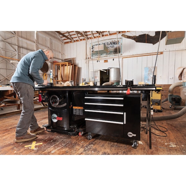 Sawstop Tool Cabinet, Black, Steel, 32 in W - TSA-UTC32