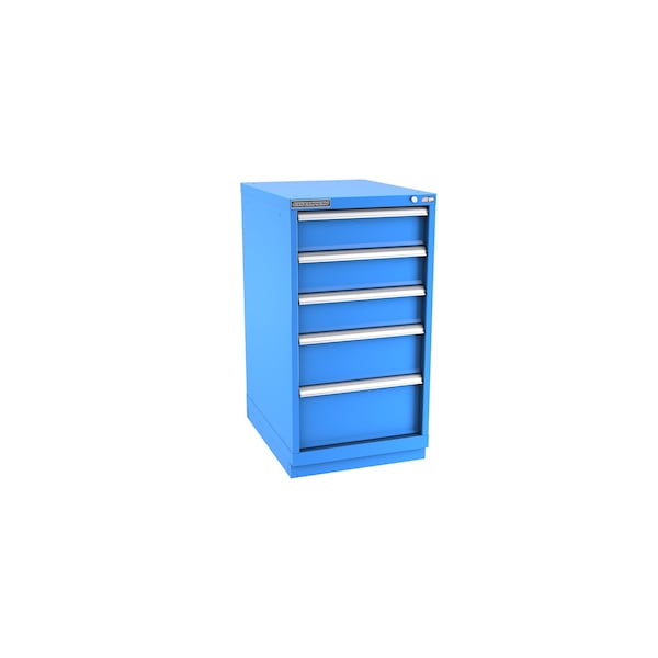 Champion Tool Storage Modular Tool Cabinet, 5 Drawer, Blue, Steel, 22 in W x 28-1/2 in D x 41-3/4 in H - N18000502ILCFTB-BB
