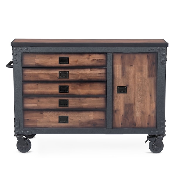 Duramax Garage Storage Combo Set, Brown/Gray, Steel, Wood, 240 in W x 20 in D - 10P148TC136TC4WC3FC