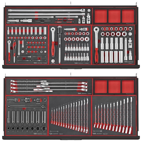 Teng Tools 637 Piece 'Limited Edition' Black Roller Cabinet Workstation Tool Kit - - TCEMM637NBK