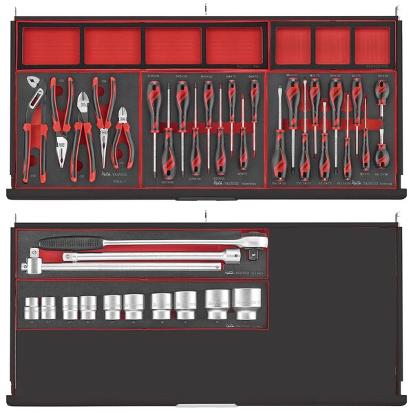 Teng Tools 637 Piece 'Limited Edition' Black Roller Cabinet Workstation Tool Kit - - TCEMM637NBK