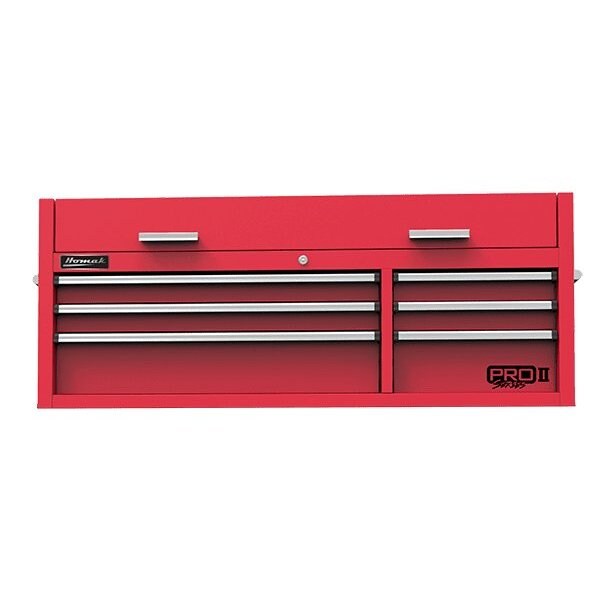 Homak 54in Pro 2 6-Drawer Top Chest - Red - RD02054602