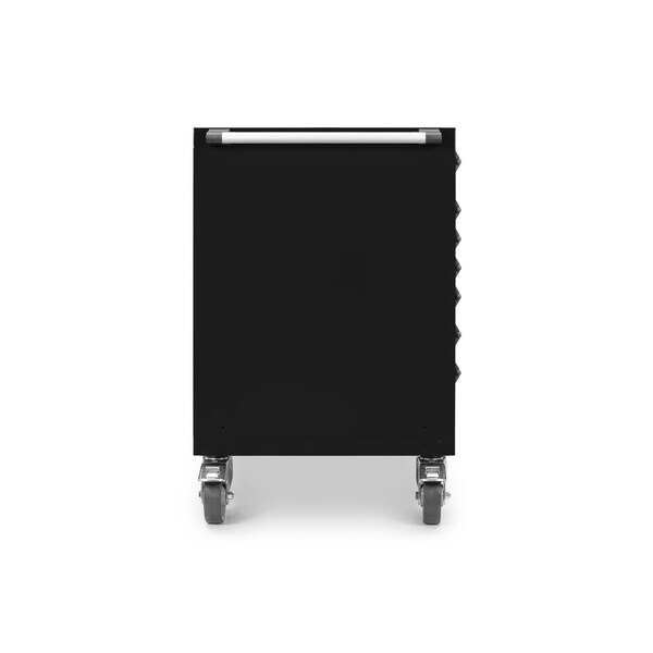 Tekton Rolling Tool Cabinet, 7 Drawer, Black, Steel, 36 in W x 27 in D x 41-1/2 in H - OCL33100STM